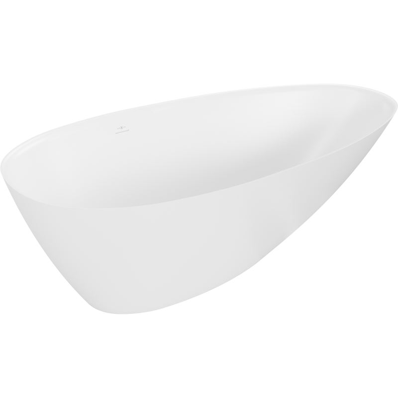 Mexen Milano laisvai pastatoma vonia iš konglomerato 150 x 82 cm, balta matinė - 57301508500
