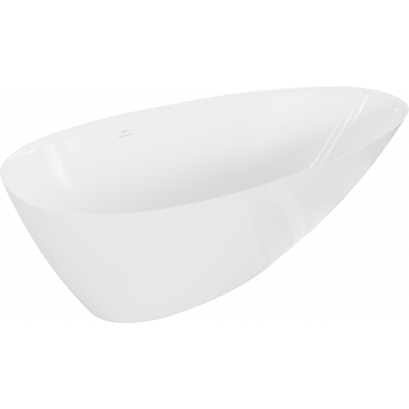 Mexen Milano laisvai stovinti vonia iš konglomerato 150 x 82 cm, balta blizgi - 57301508510