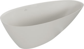 Mexen Milano laisvai pastatoma vonia iš konglomerato 150 x 82 cm, matinė betono - 57301508561