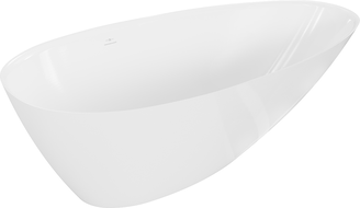 Mexen Milano laisvai stovinti vonia iš konglomerato 170 x 86 cm, balta blizgi - 57301708510