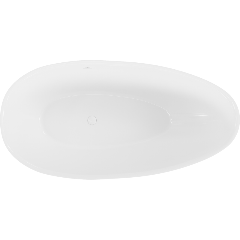 Mexen Milano laisvai stovinti vonia iš konglomerato 170 x 86 cm, balta blizgi - 57301708510