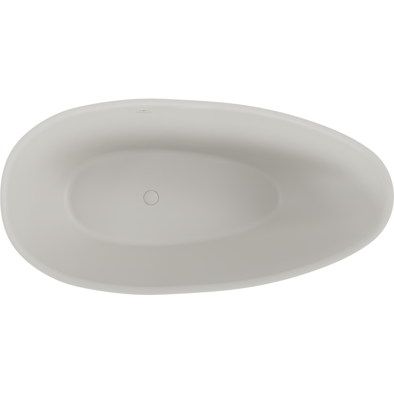 Mexen Milano laisvai stovinti vonia iš konglomerato 170 x 86 cm, matinė betono spalva - 57301708561