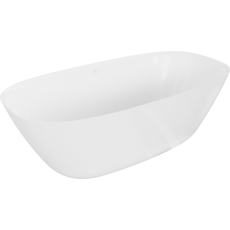 Mexen Como laisvai pastatoma vonia iš konglomerato 150 x 82 cm, balta blizgi - 57311508210