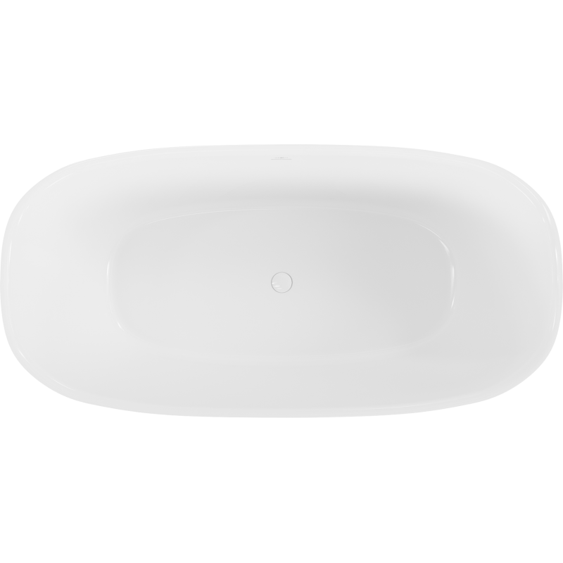 Mexen Como laisvai pastatoma vonia iš konglomerato 150 x 82 cm, balta blizgi - 57311508210