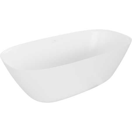 Mexen Como laisvai stovinti vonia iš konglomerato 170 x 82 cm, balta matinė - 57311708200