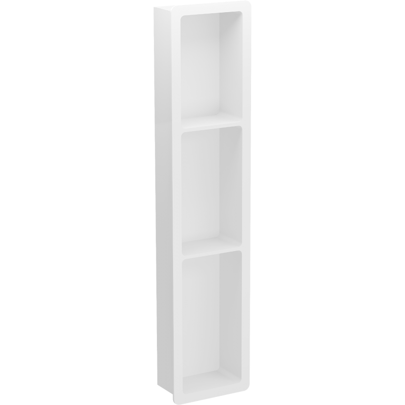 Mexen X-Wall-K nišinė lentyna iš konglomerato 93,2 x 20,7 cm, balta - 1900932010