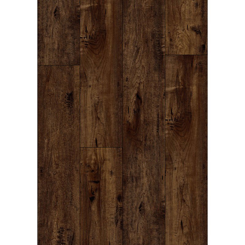 Mexen Boston vinilinės plokštės 1240 x 182 mm SPC 6,5 mm, IXPE pagrindas 1,5 mm, 4 V-Fuga, vyšnia