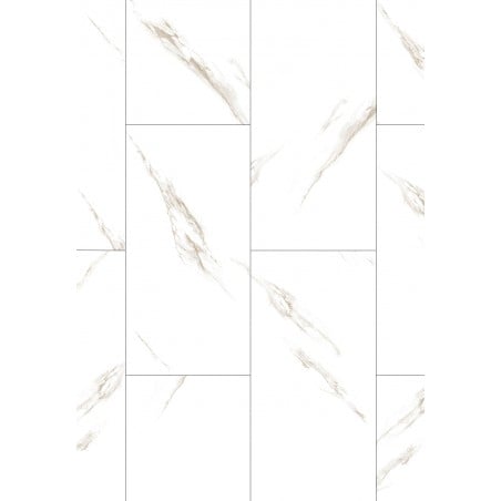 Mexen River White  vinilinės plokštės 610 x 305 mm SPC 6,5 mm, IXPE poliuretanas 1,5 mm, 4 V-Fuga, Jazz White