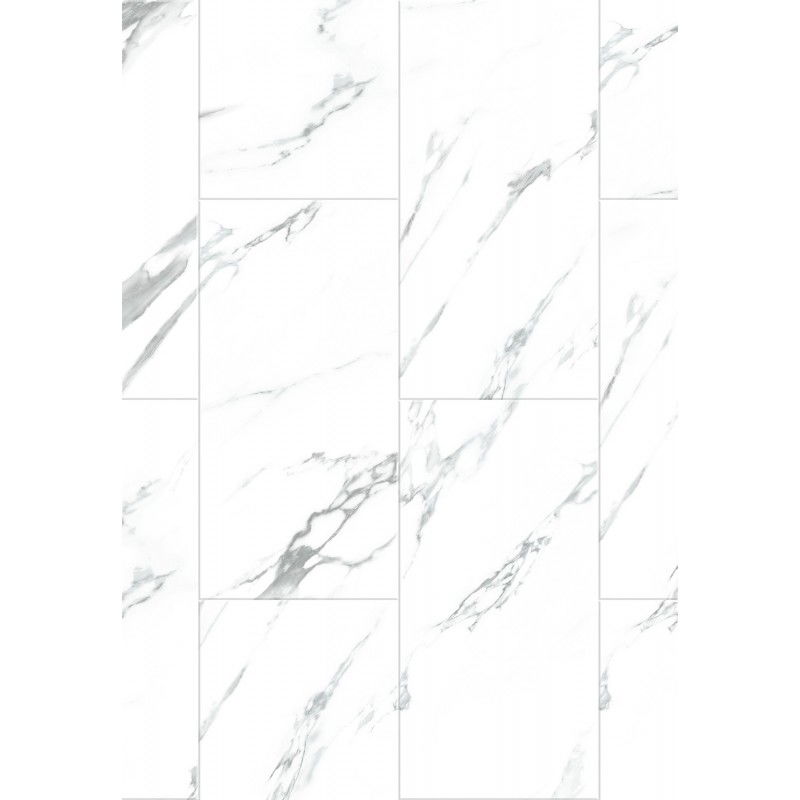 Mexen Glacier Baltos vinilinės plokštės 610 x 305 mm SPC 6,5 mm, IXPE 1,5 mm, 4 V-Fuga, Jazz Baltas - F1151-0610-305-505-4V1-90