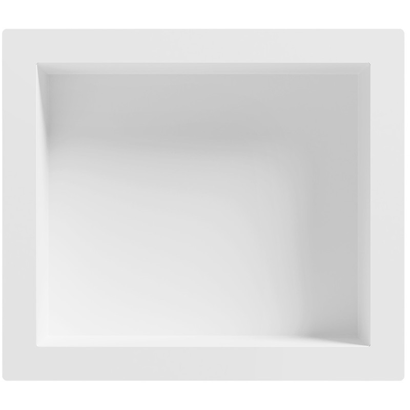 Mexen X-Wall-S nišinė lentyna SMC su kraštu 35,5 x 40,7 cm, balta - 1901354109