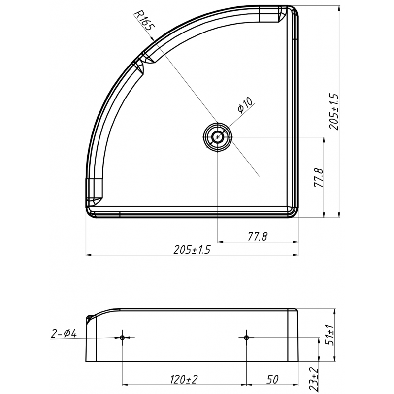 Mexen X-Wall-S sieninė kampinė lentyna SMC 20,5 x 20,5 cm, balta - 1901202005