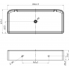 Mexen X-Wall-S sieninė lentyna SMC 30 x 12,7 cm, balta - 1901301305