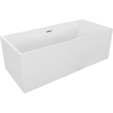 Mexen Vigo laisvai pastatoma vonia 178,5 x 80 cm, balta, auksinis persipylimas - 51251788000-50