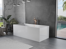 Mexen Vigo vonia laisvai stovinti 178,5 x 80 cm, balta, šlifuotas varis - 51251788000-65
