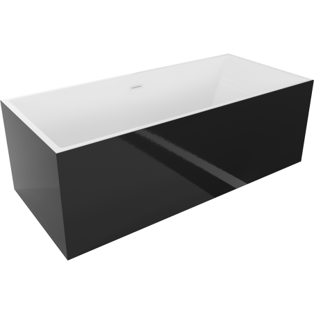 Mexen Vigo laisvai pastatoma vonia 178,5 x 80 cm, balta/juoda, baltas persipylimas - 51251788075-20