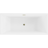 Mexen Vigo laisvai stovinti vonia 178,5 x 80 cm, balta/juoda, auksinis perpylimas - 51251788075-50