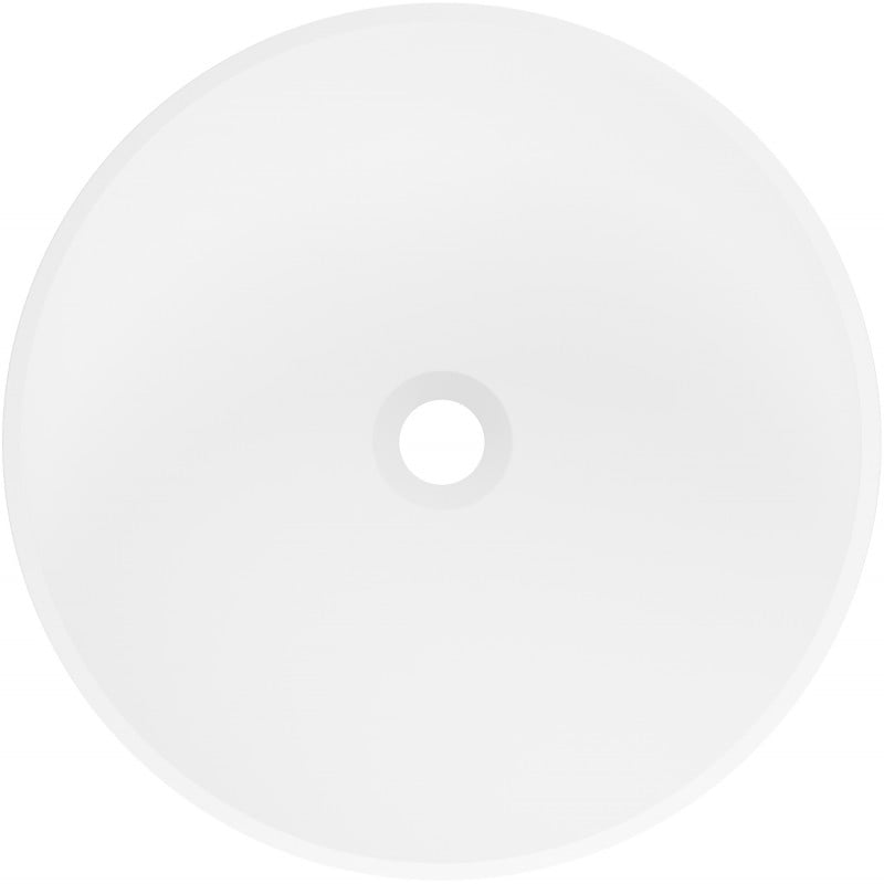 Mexen Ajax-01 laisvai stovinti plautuvė iš konglomerato 45 x 45 cm, matinė balta - 26504500