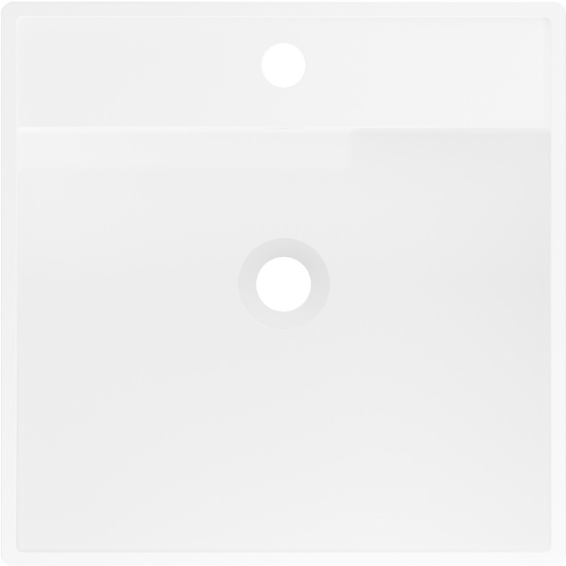 Mexen Belen laisvai pastatomas praustuvas iš konglomerato 45 x 45 cm, baltas matinė - 26604500