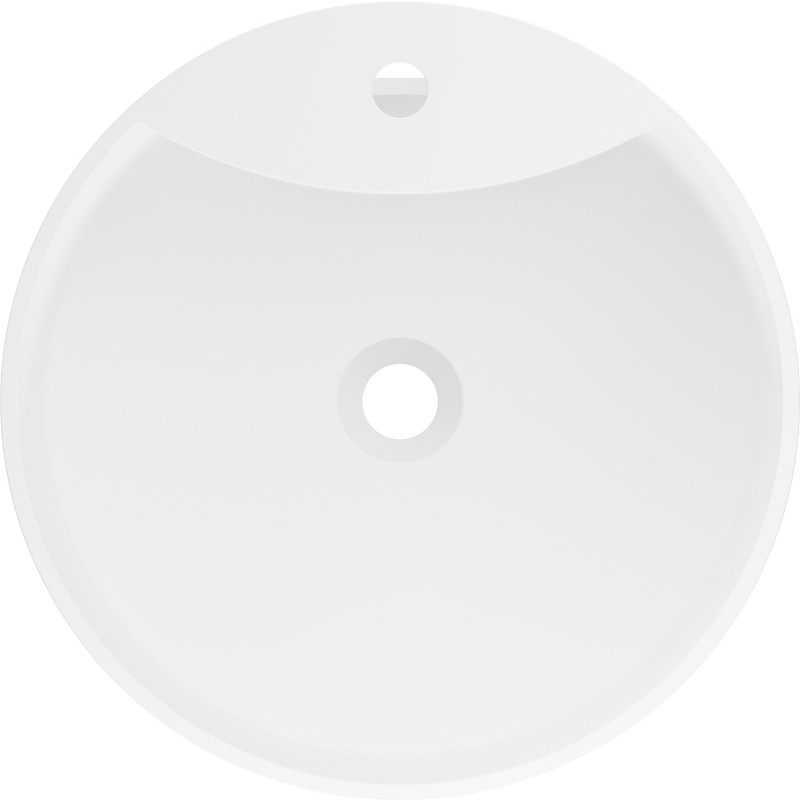 Mexen Onyx-02 laisvai stovintis praustuvas iš konglomerato 45 x 45 cm, baltas matinis - 26544500