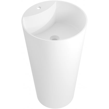 Mexen Onyx-02 laisvai stovintis praustuvas iš konglomerato 45 x 45 cm, baltas matinis - 26544500