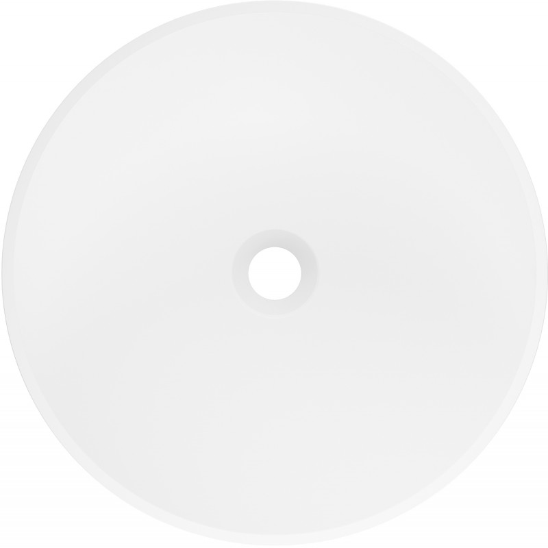 Mexen Onyx-03 laisvai pastatomas praustuvas iš konglomerato 45 x 45 cm, baltas matinis - 26534500