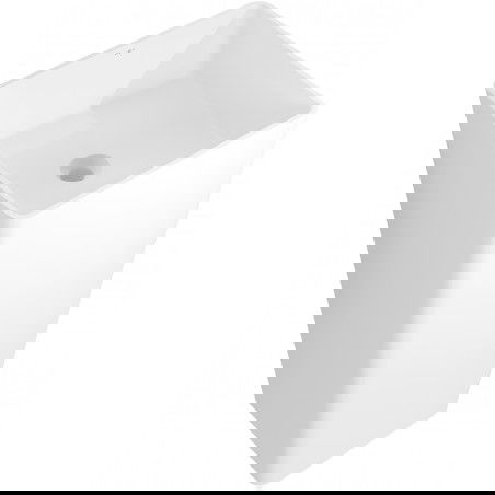 Mexen Adora laisvai pastatomas praustuvas iš konglomerato 45 x 45 cm, baltas matinis - 26564500