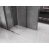 Mexen Velar 90 x 90 cm slankioji dušo kabina, skaidri, ginklų metalo spalva - 871-090-090-01-95