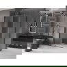 Mexen Velar stumdomas dušas 110 x 70 cm, skaidrus, matinės juodos spalvos - 871-110-070-01-95