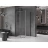 Mexen Velar stumdoma dušo kabina 120 x 110 cm, permatoma, šautuvų metalas - 871-120-110-01-95