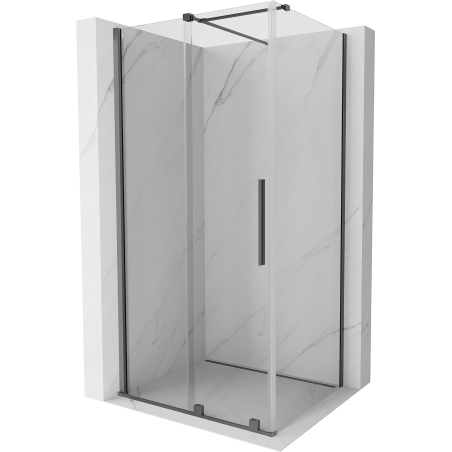 Mexen Velar stumdomas dušo kambarys 120 x 80 cm, skaidrus, karinis metalas - 871-120-080-01-95
