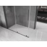 Mexen Velar stumdomas dušo kambarys 140 x 75 cm, skaidrus, gun metal - 871-140-075-01-95