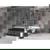 Mexen Velar stumdoma dušo kabina 140 x 70 cm, skaidri, šlifuotas nikelis - 871-140-070-01-97