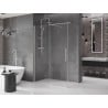 Mexen Velar stumdomas dušo kampas 150 x 70 cm, skaidrus, šepečiu nikeliuotas - 871-150-070-01-97