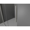 Mexen Velar stumdoma dušo kabina 150 x 75 cm, permatoma, šlifuotas nikelis - 871-150-075-01-97