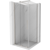 Mexen Velar slankiojančios dušo kabinos durys 90 x 90 cm, permatomos, šlifuotas nikelis - 871-090-090-01-97