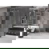 Mexen Velar stumdomasis dušo kabinas 100 x 80 cm, skaidrus, šepečiu dengtas nikeliu - 871-100-080-01-97