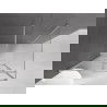 Mexen Velar stumdomas dušas 120 x 80 cm, skaidrus, šlifuotas nikelis - 871-120-080-01-97
