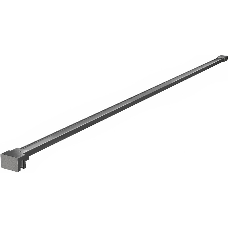 Mexen Uni-P1 tiesus laikiklis dušo sienelei 6–8 mm, šlifuotas gun gray - 800-01-66