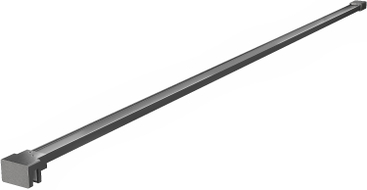 Mexen Uni-P1 tiesus laikiklis dušo sienelei 6–8 mm, šlifuotas gun gray - 800-01-66