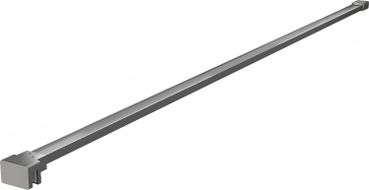 Mexen Uni-P1 tiesus laikiklis dušo sienelei 6–8 mm, gun metal - 800-01-95