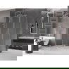 Mexen Velar stumdomas dušas 150 x 100 cm, skaidrus, šlifuotas nikelis - 871-150-100-01-97