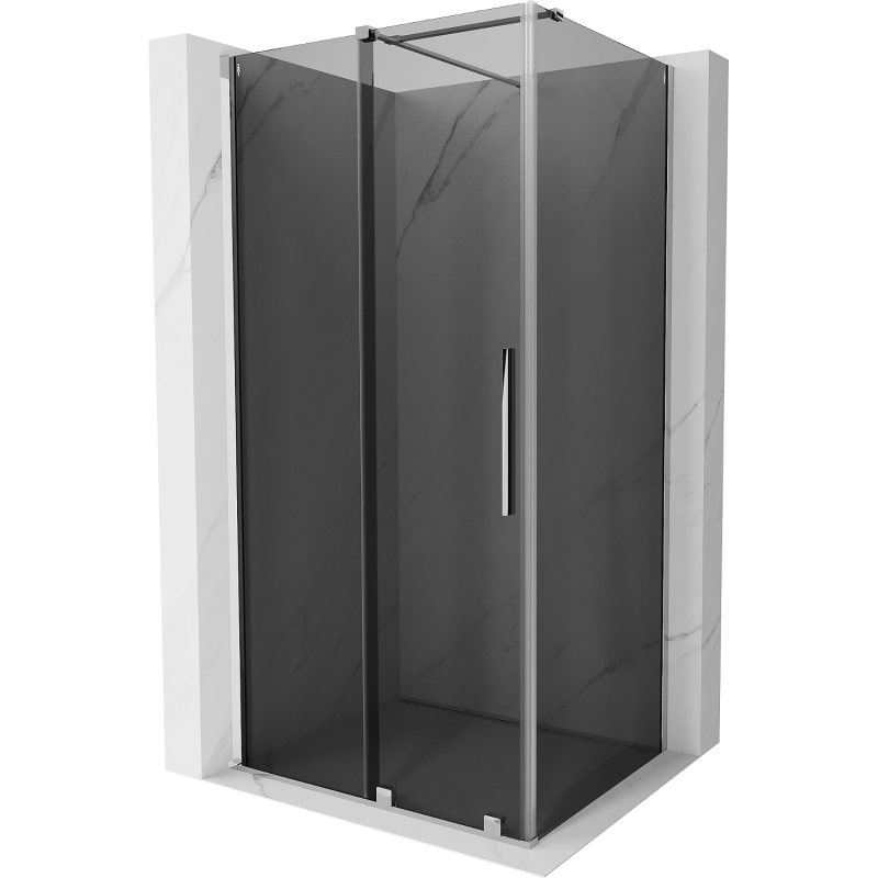 Mexen Velar stumdoma dušo kabina 100 x 70 cm, grafitas, chromas - 871-100-070-41-01