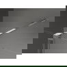 Mexen Velar slankiojo dušo kabina 140 x 85 cm, grafitas, chromas - 871-140-085-41-01