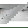 Mexen Flat stačiakampis slim dušo padėklas 140 x 70 cm, Balta, sifonas Juoda - 40107014B