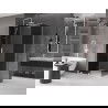 Mexen Velar stumdomas dušo kampas 90 x 100 cm, grafitas, baltas - 871-090-100-41-20