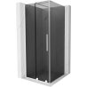 Mexen Velar stumdomo dušo kabina 90 x 90 cm, grafitas, balta - 871-090-090-41-20