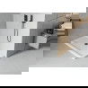 Mexen Flat stačiakampis slim dušo padėklas 120 x 70 cm, Balta, sifonas Juoda - 40107012B