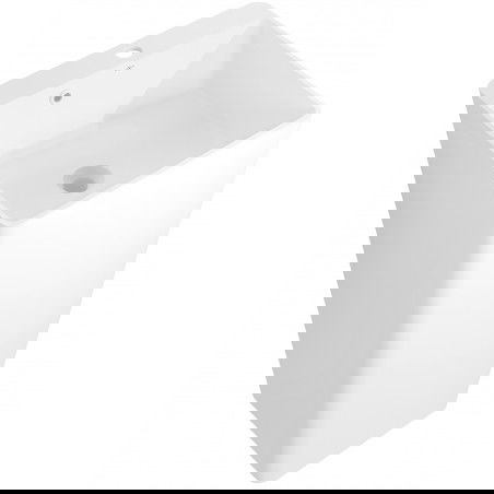 Mexen Neva laisvai stovinti praustuvė iš konglomerato 45 x 45 cm, balta matinė - 26614500