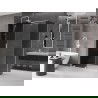 Mexen Velar slankiojanti dušo kabina 140 x 80 cm, grafitas, balta - 871-140-080-41-20