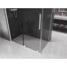 Mexen Velar stumdomas dušo kabinas 140 x 75 cm, grafitas, baltas - 871-140-075-41-20